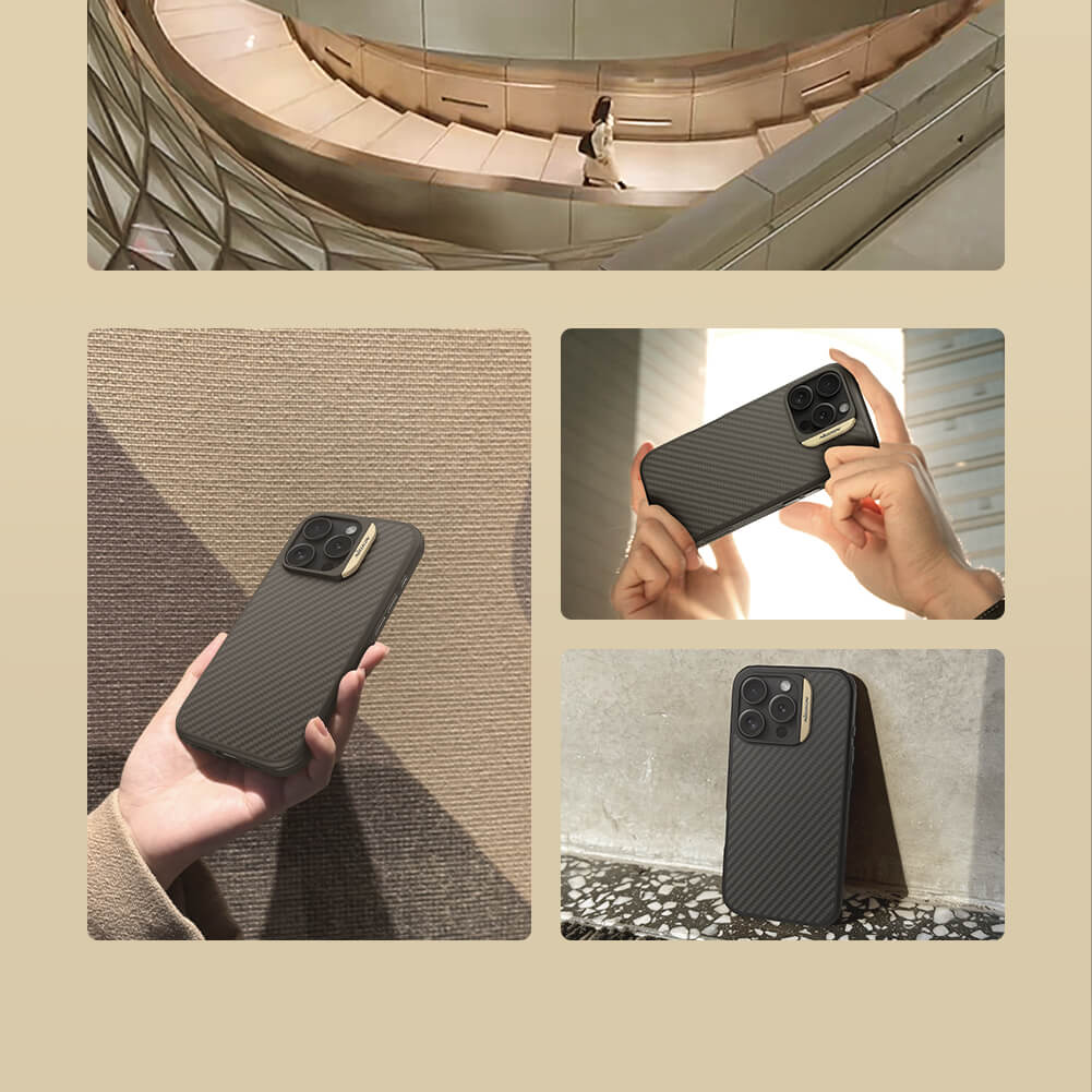 Чехол-крышка NILLKIN для Apple iPhone 16 Pro Max (серия Synthetic Fiber Pro Magnetic case)